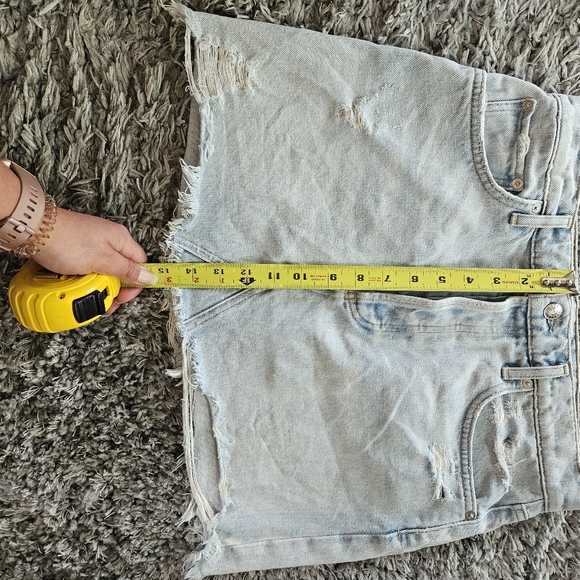 Agolde distressed jean skirt - Picture 5 of 6